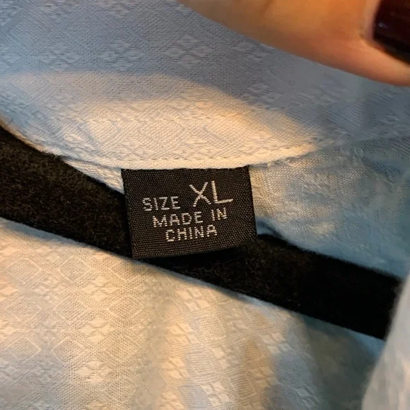 Rock Roll N Soul dress shirt sz XL paisley boho wedding guest career office - Picture 3 of 8